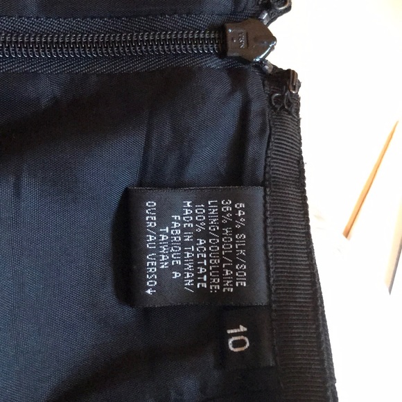 Dana Buchman black skirt silk/wool - Picture 4 of 4